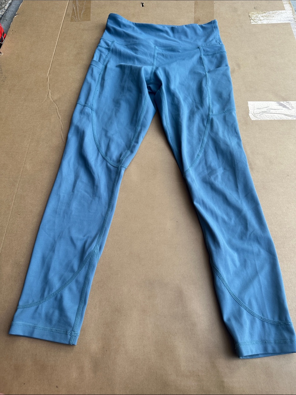 High-Rise Slate Blue Performance Leggings